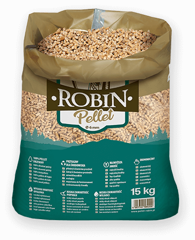 worek pelletu opałowego Robin do kupienia w Kalwarii Zebrzydowskiej lub sklepie internetowym